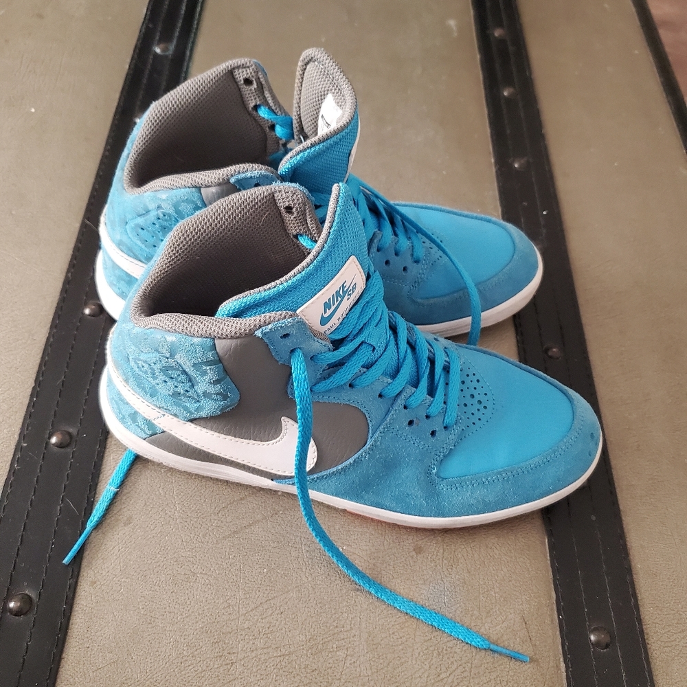 Paul Rodriguez Baby Blue Leopard SB Nike Shoes